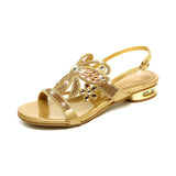 Women's Summer 2024 New Bohemian Diamond Sandals Are Comfortable And Skid-Proof And Wear Flat-Soled Women's