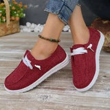 New Women Flats Shoes Breathable Loafers Casual Comfortable Non-Slip Canvas Shoe Zapatos Mujer Lightweight Walking