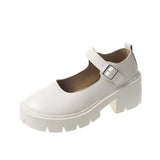 Breakj Back-Bottomed Retro Mary Jane Shoes Women 2025 New Four-Season Fashion Almost Thin Small Leather