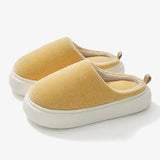 Sole Home Indoor Slippers for Women 2023 Winter Warm Corduroy Cotton Slippers Woman Flat Heels Non Slip House Shoes