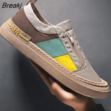Shoes Sneakers Men Shoes Slip on Loafers 2022 Summer Fashion Shallow Casual Shoes for Men Denim Blue Sneakers for