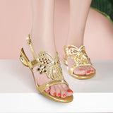 Women's Summer 2024 New Bohemian Diamond Sandals Are Comfortable And Skid-Proof And Wear Flat-Soled Women's