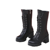 And Winter New Martin Boots Women Thick And Thick Bottom High-Heel Boots - Large