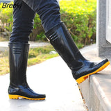 Men Rain Boots Workplace Kitchen Waterproof Anti-skip Anti-oil Labor Shoes Male Rainy Car Washing Men's Shoes