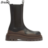 New Boots Platform High Boots Chelsea Boots for Men and Women High Top Boots 35-40