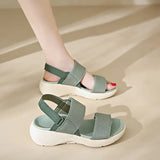 Women's Platform Sport Sandals Summer 2024 Comfortable Woman Shoes Fashionable Beach Green Sandal Black Sandalias De