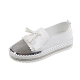 Ladies' Casual Shoes 2023 Summer New Shallow-Mouthed One-Foot Love Shoes Korean Version Of Diamond