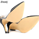 Womens Patent Leather High Heels Corset Pointed Toe Party Pumps Ladies Wedding Shoes US Size