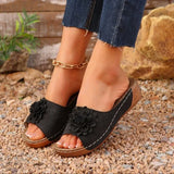 Breakj Women's Shoes 2025 Spring And Summer New Slope And Open Toe Wearing Slippers Women Cool