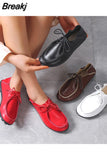 Women Flats Shoes Low Heel Women's Moccasins Ballet Shallow Female Shoes Lace Up Woman Shoes Loafers Footwear Zapatos De