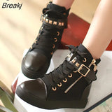 Casual Canvas Shoes Woman 2022 Cheap Fashion Breathable Rivet Sneakers Women Shoes White Women Sneakers Tenis