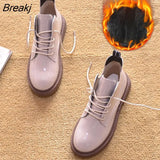 Boots Women Autumn Winter Shoes Flat Thick Sole Warm Plush Cold Winter Booties Cotton Shoes Ladies Snow Boots