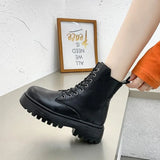 Martin Boots White 2024 New Summer Thin Retro Large Size Korean Version Handsome Locomotive Short