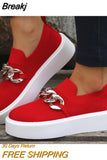 Women Shoes 2023 Casual Shoes Women Metal Chain Loafers Fashion Sneakers Flats Women Platform Plus Size 43 Zapatillas