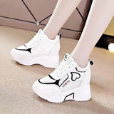 Quality Women Platform Sneakers Chunky Woman Casual Dad Shoes Basket Female Fashion Sport Mesh Lace Up Shoes
