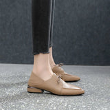 for Woman 2023 Black with Straps Women's Summer Footwear Pointed Toe Normal Leather Casual Formal Low Heel Elegant