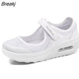 New Women's Light Fashion Breathable Mesh Wedge Heels Shoes Casual Shoes Mesh Outdoor Sports Running Designer
