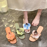 New Women's Slippers 2024 Fashion flower Women's Sandals Bathroom Slippers Banquet Party Women's Shoes slides