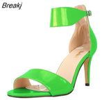 Sandal Women Pumps High Heels Shoes Multi Colour Patent Hot Summer Party