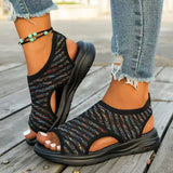 Breakj Summer New Large-Size Fashion Thick-Bottomed Flying Weaving Outside Wearing Fish-Mouthed