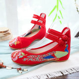 Breakj He Clothes With Embroidered Cloth Shoes Wedding Shoes Shallow Mouth Low Heel Spring And Autumn Women Single Shoes Dance