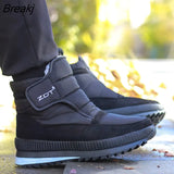 Men Boots Larger Size 47 Winter Casual Shoes Men Unisex Ankle Boots Waterproof Non-slip Thick Warm Fur Men Snow