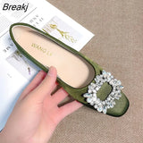 Office Lady Shoes Women Flats Spring Summer Elegant Woman Single Shoes Black Pink Green Plus Size 42