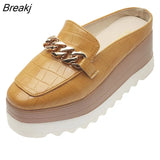 Women Flip Flops Comfortable Rubber Platform Shoes Women Casual Round Toe Flat Loafers Flats Autumn Women Shoes