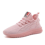Fashion Spring Female Sneakers Women Shoes Korean Mesh Yellow Ladies Shoes Woman Lace Up Red Black Casual Shoes