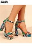 Summer Platform Allover Glitter Decor Chunky Heeled Sandals High Heeled Comfort Casual Sexy Elegant Women's Sandals