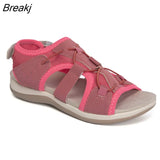 New Fashion Women Sports Sandlas Outdoor Beach Flats Comfortable Round Toe Breathable Plus Size Light Casual Shoes of