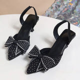 Breakj Women 2025 Fine Heel Tip Hollow Water Drill Bow Bow Large-Size