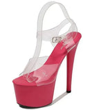 Platform Sandals Women High Heels 17CM Walking Show Outside Large Size Transparent Women ShoesSummer Wedding Pumps Thin