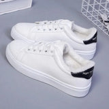 Spring Autumn Fashion Women Running Shoes White Breathable Embroidered Flower Lace-Up Casual Sneakers Zapatos De