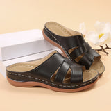 Breakj Spring And Summer New Large Size Women's Shoes Slippers Women's Slope And Fish Mouth Large Size Cool Slippers