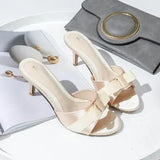Summer 2023 Low-heeled Women's Shoes Fine-heeled Daily Slippers Sexy Fashion New 41 42 43 Large