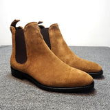 Suede Nap Snow Boots Women's Top Quality Chelsea Boots Winter Chunky Boot for Men Warm Flats Shoes Botas