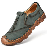 Size 38-46 Genuine Leather Shoes Men Handmade Shoe Casual Loafers Soft Breathable Flats Shoes Men's Moccasins for