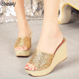 2023 Trend Women's Sandals Summer Fashion Leisure Fish Mouth Sandals Thick Bottom Slippers Wedges Shoes Platform Ladies