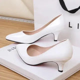 Patent Leather High Heels 10 Cm Thin Heels White Dress Party Pumps 2023 Autumn New Fashion Single Shoe Elegant Womens