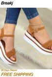 Flats Sandals Platform Sport Women Shoes 2023 New Designer Casual Shoes Fashion Slides Walking Running Sandals Large