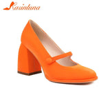 Heeled Mary Jean Pumps 2023 New Fashion Korean Style Sweet Cute Women Pumps Spring Summer Buckle Strap Element