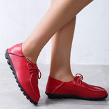 Women Flats Shoes Low Heel Women's Moccasins Ballet Shallow Female Shoes Lace Up Woman Shoes Loafers Footwear Zapatos De