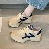 Women Sneakers Lace Up Casual Shoes Trainer 2023 Mesh Sport Running Shoes for Woman Breatheable Vulcanized