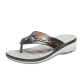 Thick-Soled Wedges Sandals for Women Flip-Flops Beach Shoes Summer Slippers New Lightweight high quality