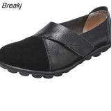 PU Leather Loafers Soft Sole Casual Flats Shoes for Women Students plus