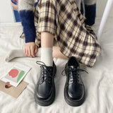 Children 2024 Spring New College Style Jk Uniforms Korean Version Of Online Celebrity Thick-Soled British Leather