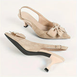 Breakj Bow Fine Heel Single Shoes Women's Summer 2025 New Women's Shoes Mesh Yarn Tips High Heel