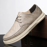 Leather men shoes lace up Breathable Casual Men oxfords Shoes Man Moccasins Driving Brand men shoes