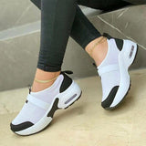 Mujer Women's Shoes 2023 Fashion Mesh Casual Sport Shoes Platform Wedge Sneakers Plus Size Flats Zapatillas